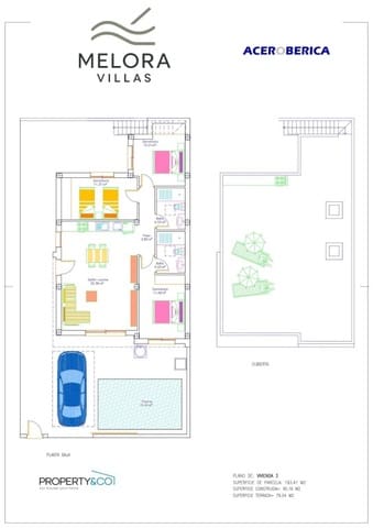 3 soverom Rekkehus til salgs i Balsicas, Torre-Pacheco med svømmebasseng - € 314 900 (Ref: 9831171)