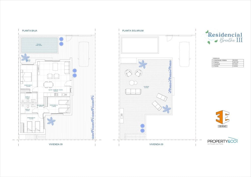 3 chambre Villa/Maison Mitoyenne à vendre à Balsicas avec piscine - 330 000 € (Ref: 9831174)