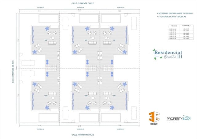 3 soverom Rekkehus til salgs i Balsicas, Torre-Pacheco med svømmebasseng - € 330 000 (Ref: 9831174)
