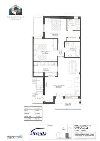 2 soverom Leilighet til salgs i Las Herrerias, Cuevas del Almanzora - € 125 900 (Ref: 9831184)