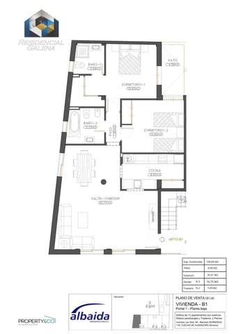 2 soverom Leilighet til salgs i Las Herrerias, Cuevas del Almanzora - € 125 900 (Ref: 9831184)
