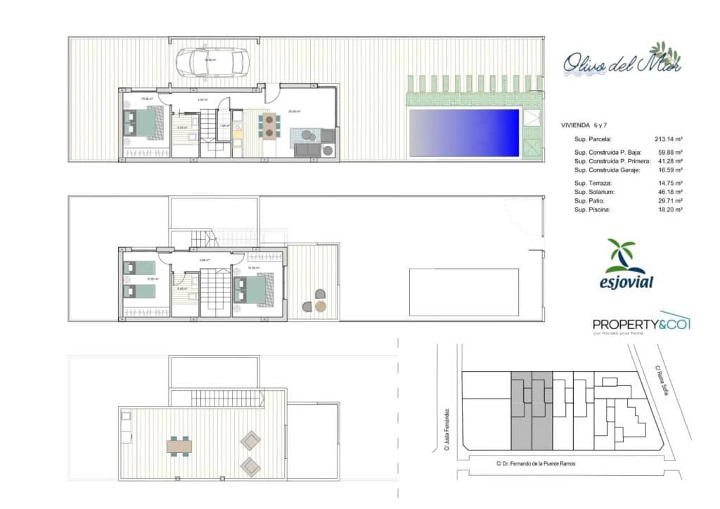 3 quarto Moradia em Banda para venda em Los Alcazares com piscina - 419 900 € (Ref: 9831188)