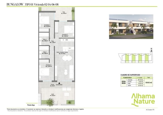 3 soverom Villa til salgs i Alhama de Murcia - € 222 900 (Ref: 9852390)
