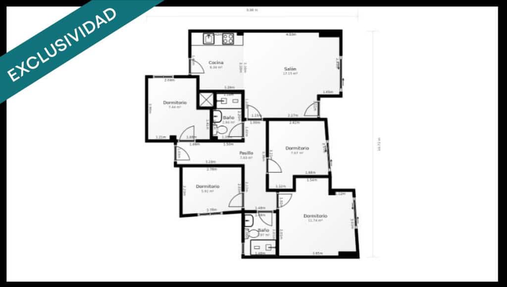 4 soverom Leilighet til salgs i Pineda de Mar - € 265 000 (Ref: 9859755)