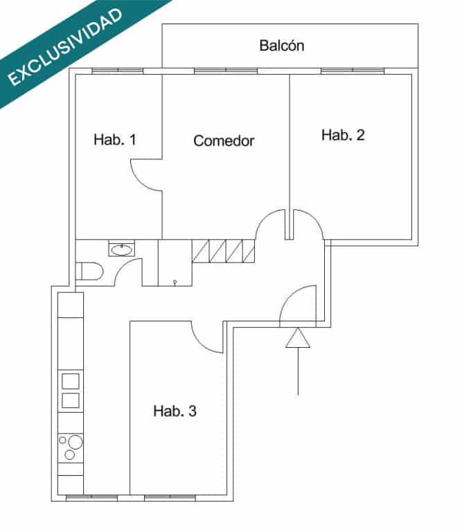 3 camera da letto Appartamento in vendita in Valencia citta - 253.195 € (Rif: 9906923)