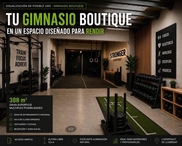 Comercial para venda em L'Hospitalet de Llobregat - 215 000 € (Ref: 9915487)