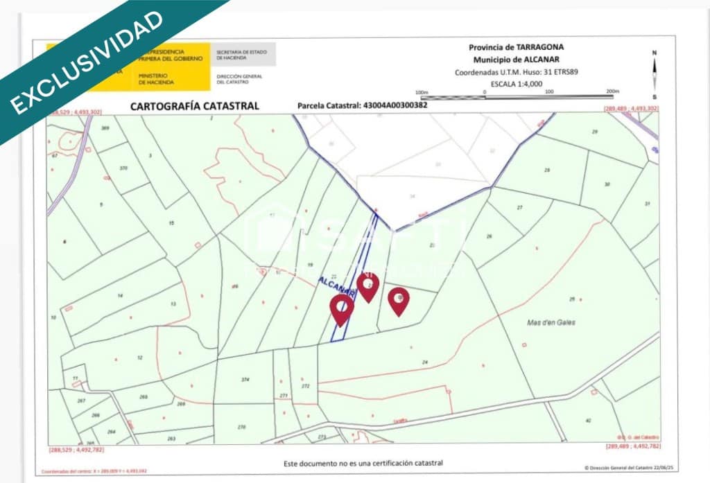 Ubebygd land til salgs i Alcanar - € 89 000 (Ref: 9937831)