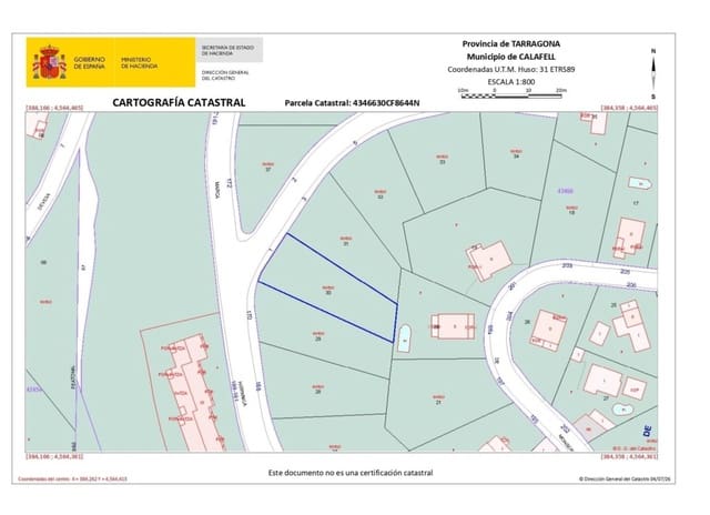 Solar/Parcela en Segur de Calafell, Calafell en venta - 25.000 € (Ref: 9945416)