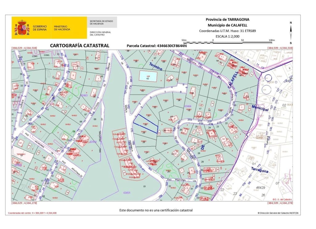 Area Edificabile in vendita in Segur de Calafell - 25.000 € (Rif: 9945416)