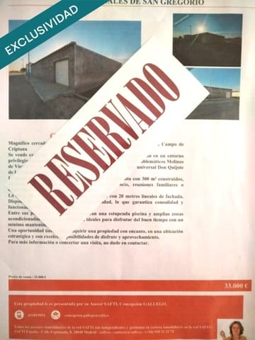 1 Zimmer Villa zu verkaufen in Arenales de San Gregorio mit Pool Garage - 33.000 € (Ref: 9966340)