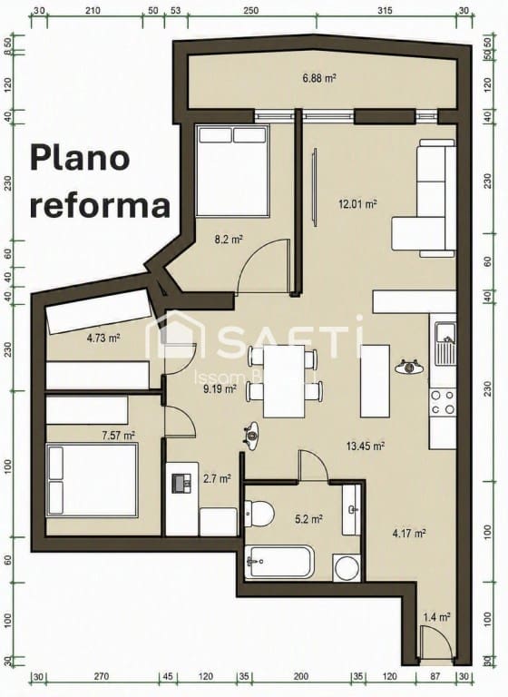 3 sypialnia Apartament na sprzedaż w Miasto Barcelona - 230 000 € (Ref: 9973036)
