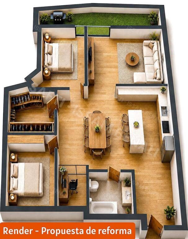 2 bedroom Apartment for sale in Barcelona city - € 230,000 (Ref: 9973036)