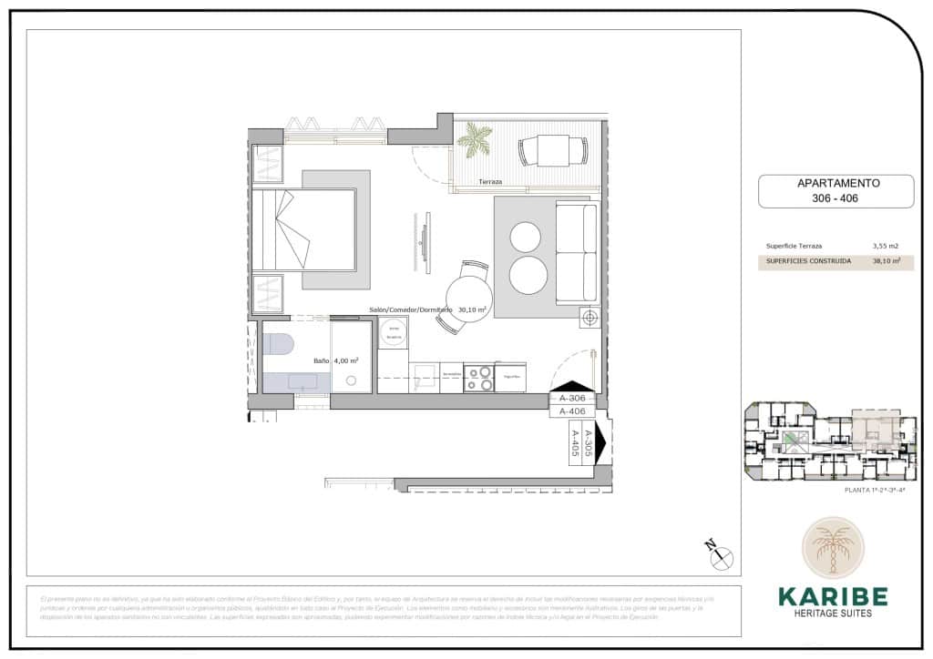 Apartamento de 2 habitaciones en Los Cuarteros en venta - 231.900 € (Ref: 9984593)