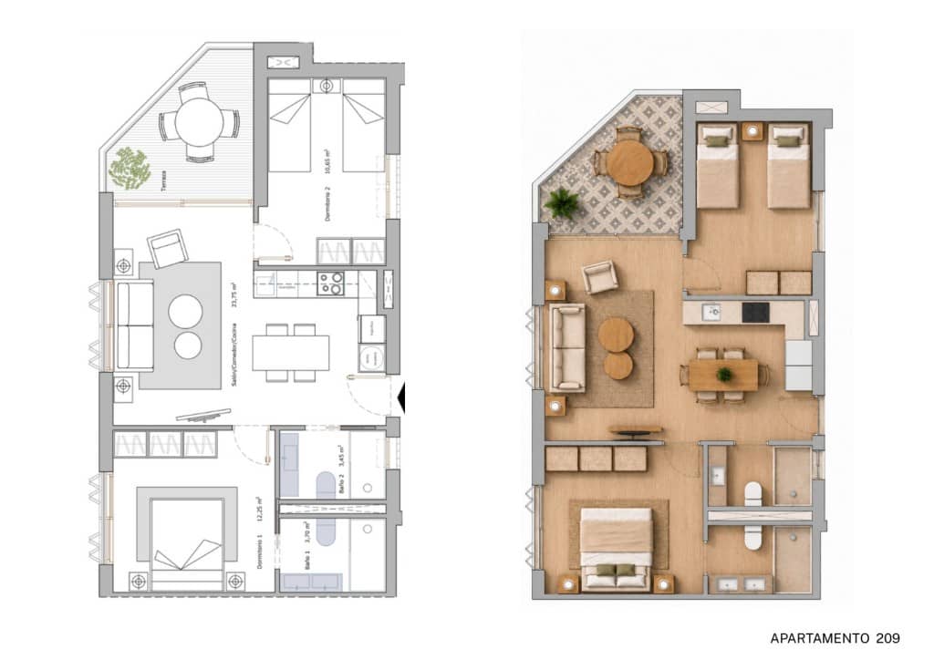 Apartamento de 2 habitaciones en Los Cuarteros en venta - 231.900 € (Ref: 9984593)