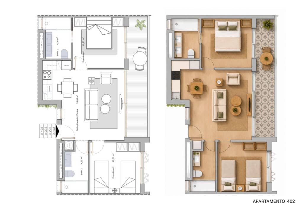 Apartamento de 1 habitación en Los Cuarteros en venta - 151.900 € (Ref: 9990407)