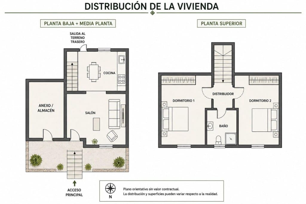 2 camera da letto Finca/Casa di Campagna in vendita in Noia - 99.000 € (Rif: 9993944)