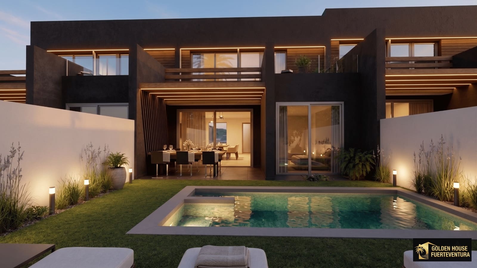 Chalet de 3 habitaciones en Caleta de Fuste en venta con piscina garaje - 329.000 € (Ref: 10012812)