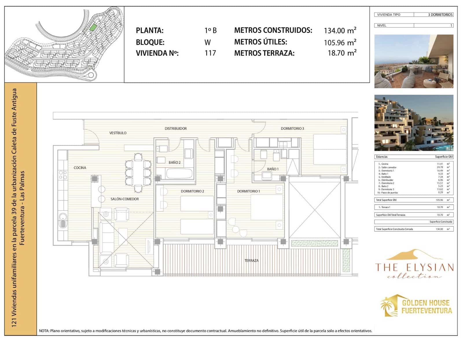 3 makuuhuone Huoneisto myytävänä paikassa Caleta de Fuste mukana uima-altaan 
autotalli - 290 000 € (Ref: 9300516)