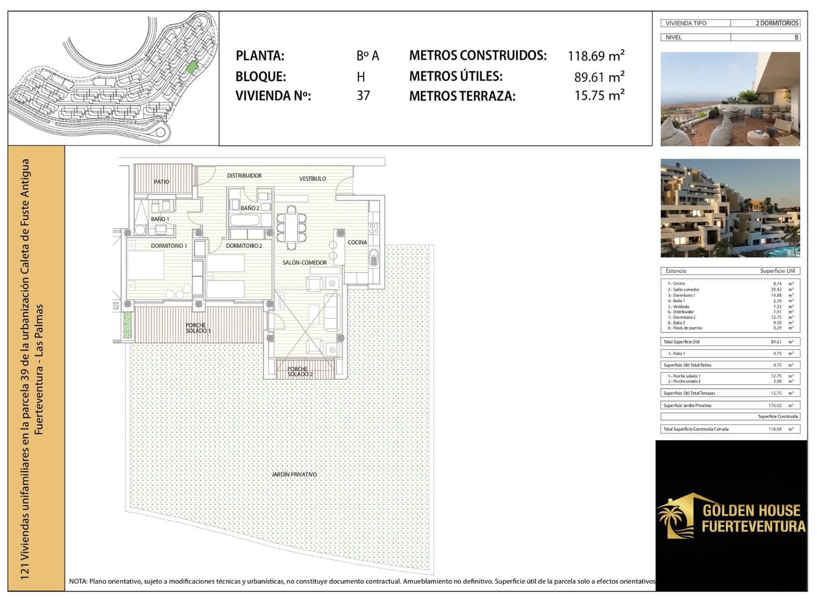 2 soverom Leilighet til salgs i Caleta de Fuste med svømmebasseng garasje - € 380 000 (Ref: 9550842)