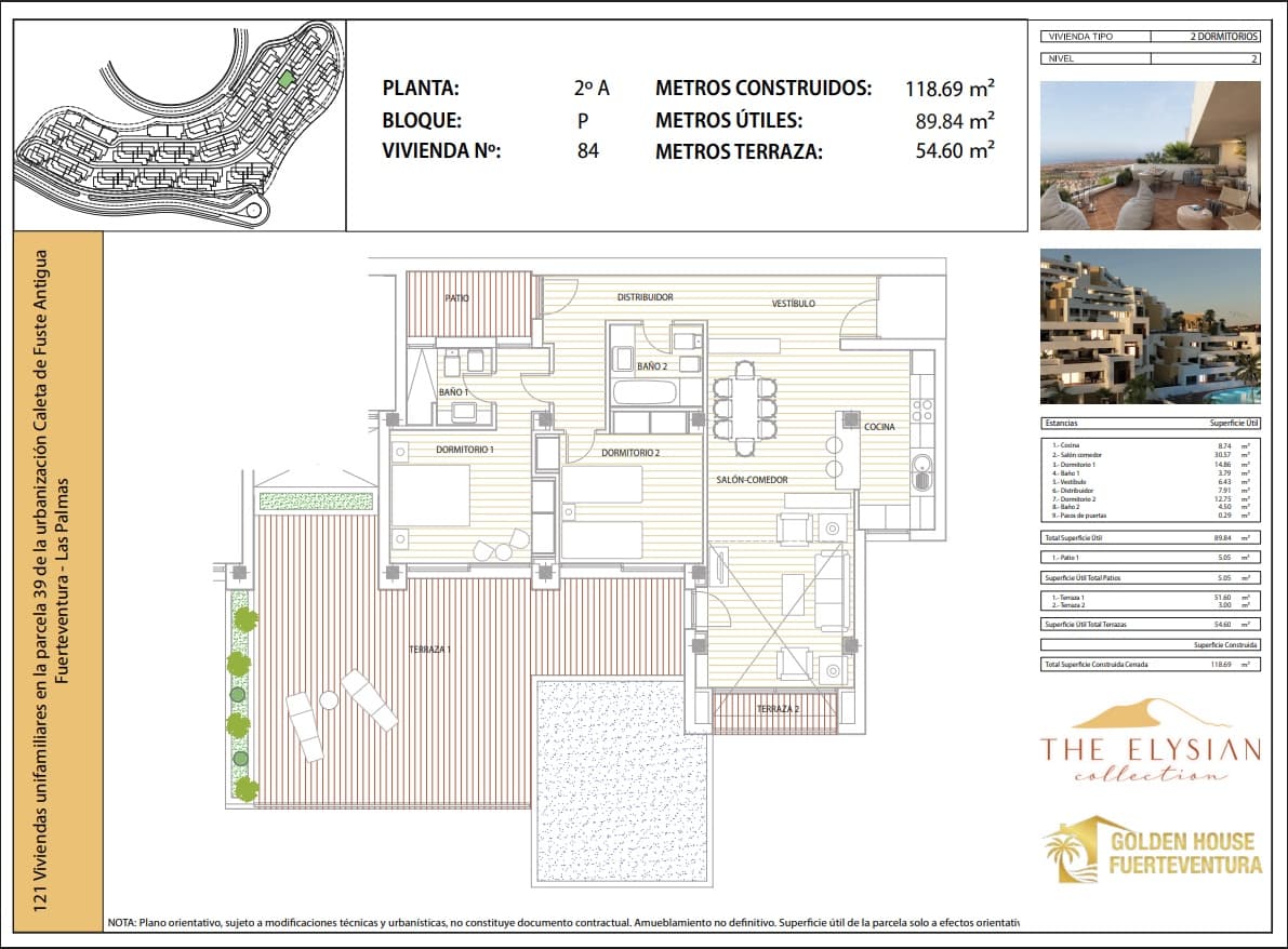 2 soverom Leilighet til salgs i Caleta de Fuste med svømmebasseng garasje - € 315 000 (Ref: 9564355)