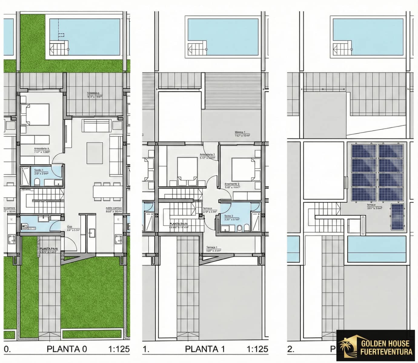 Pareado de 3 habitaciones en Caleta de Fuste en venta con piscina garaje - 329.000 € (Ref: 9780128)