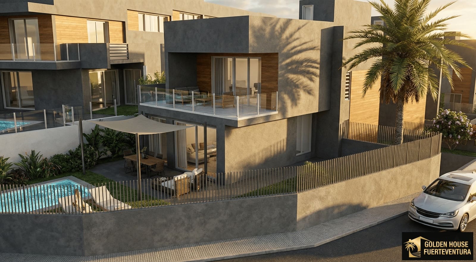 Pareado de 3 habitaciones en Caleta de Fuste en venta con piscina garaje - 329.000 € (Ref: 9780128)