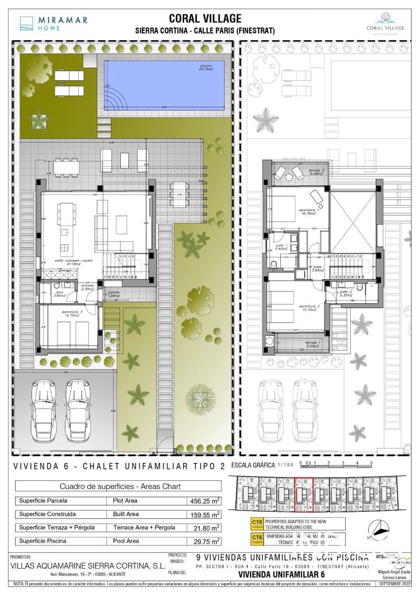 3 quarto Moradia para venda em Finestrat com piscina garagem - 840 000 € (Ref: 6978350)