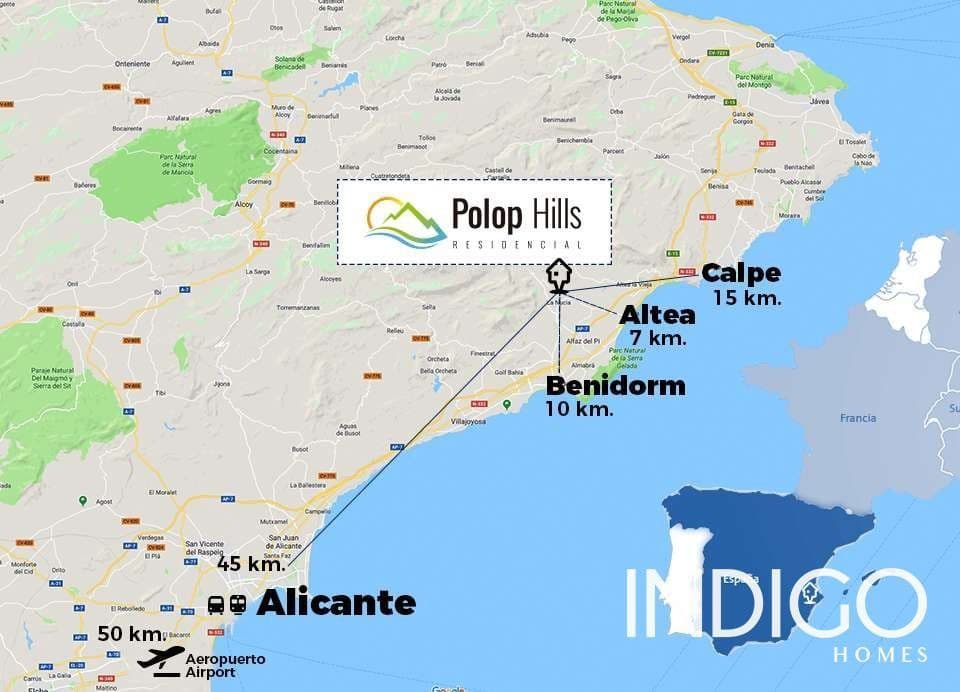 Chalet de 3 habitaciones en Polop en venta con piscina garaje - 480.000 € (Ref: 7071244)