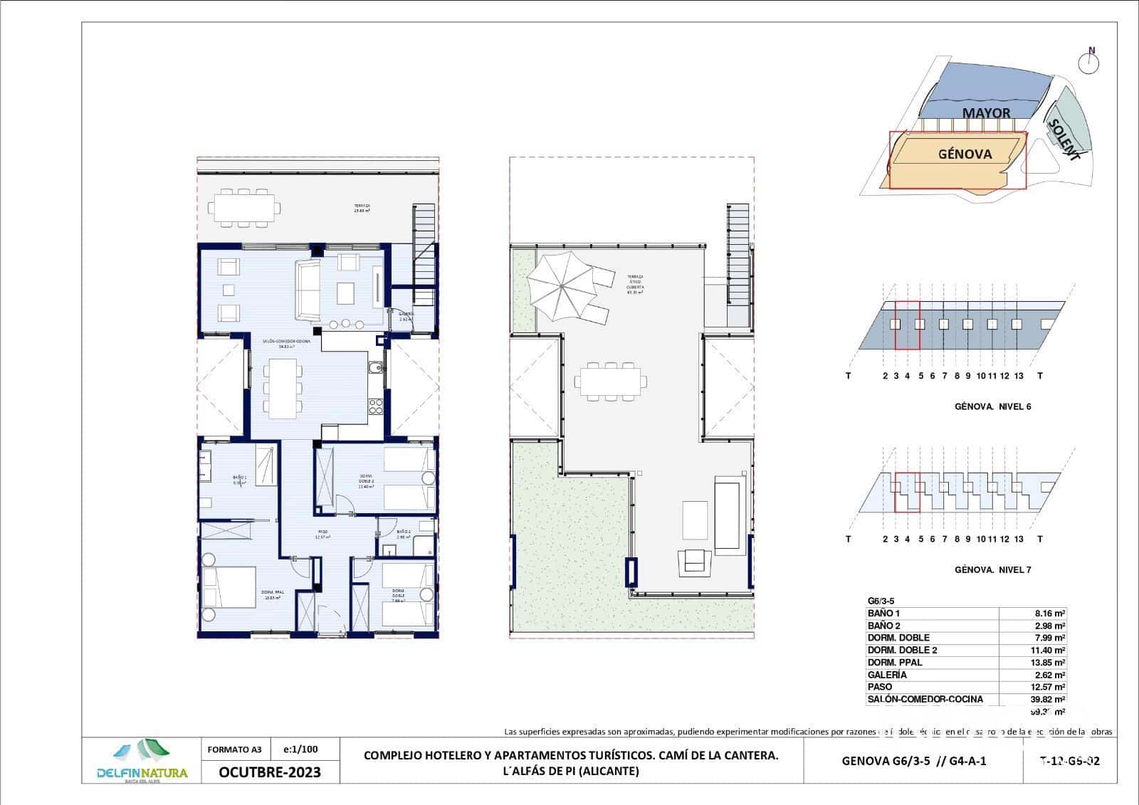 3 sovrum Takvåning till salu i Albir med pool garage - 1 000 000 € (Ref: 7077132)