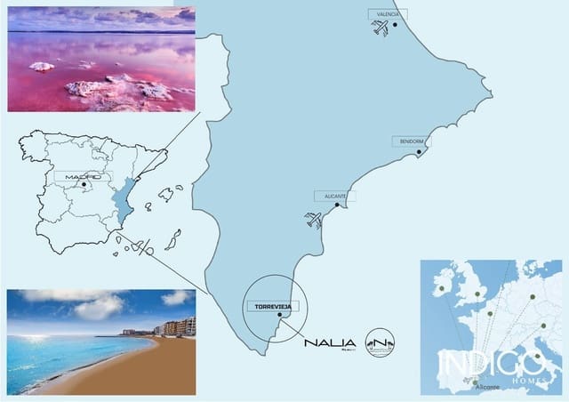Casa de 2 habitaciones en Torrevieja en venta con piscina - 322.900 € (Ref: 7079163)