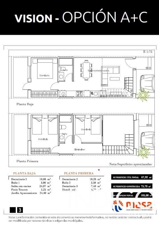 2 soveværelse Byhus til salg i Gran Alacant med swimmingpool garage - € 270.000 (Ref: 8210653)