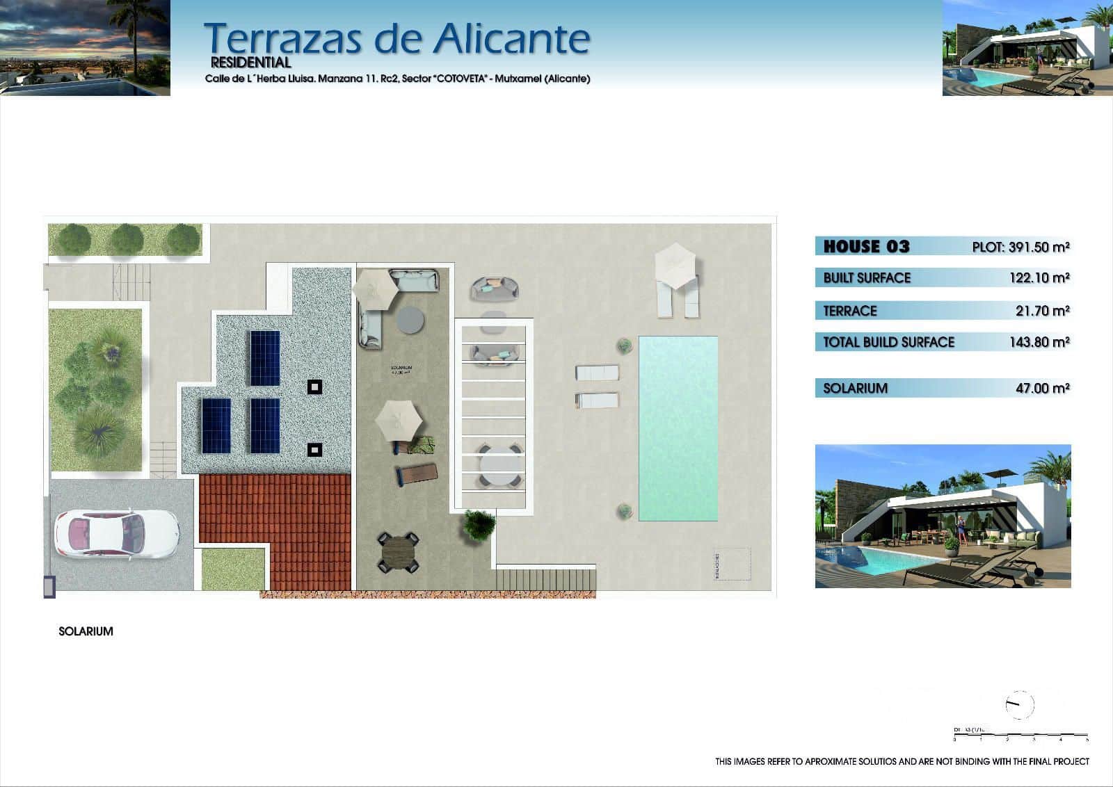 3 soveværelse Byhus til salg i Muchamiel / Mutxamel med swimmingpool garage - € 555.000 (Ref: 8390136)