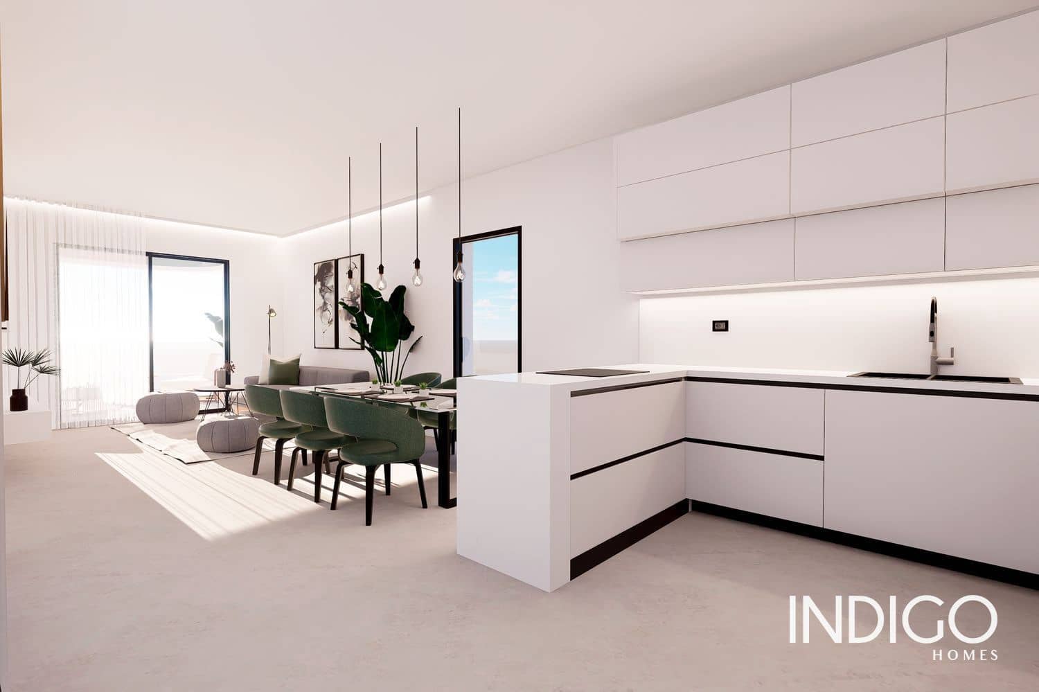 2 soverom Penthouse til salgs i Finestrat med svømmebasseng garasje - € 369 000 (Ref: 8938202)