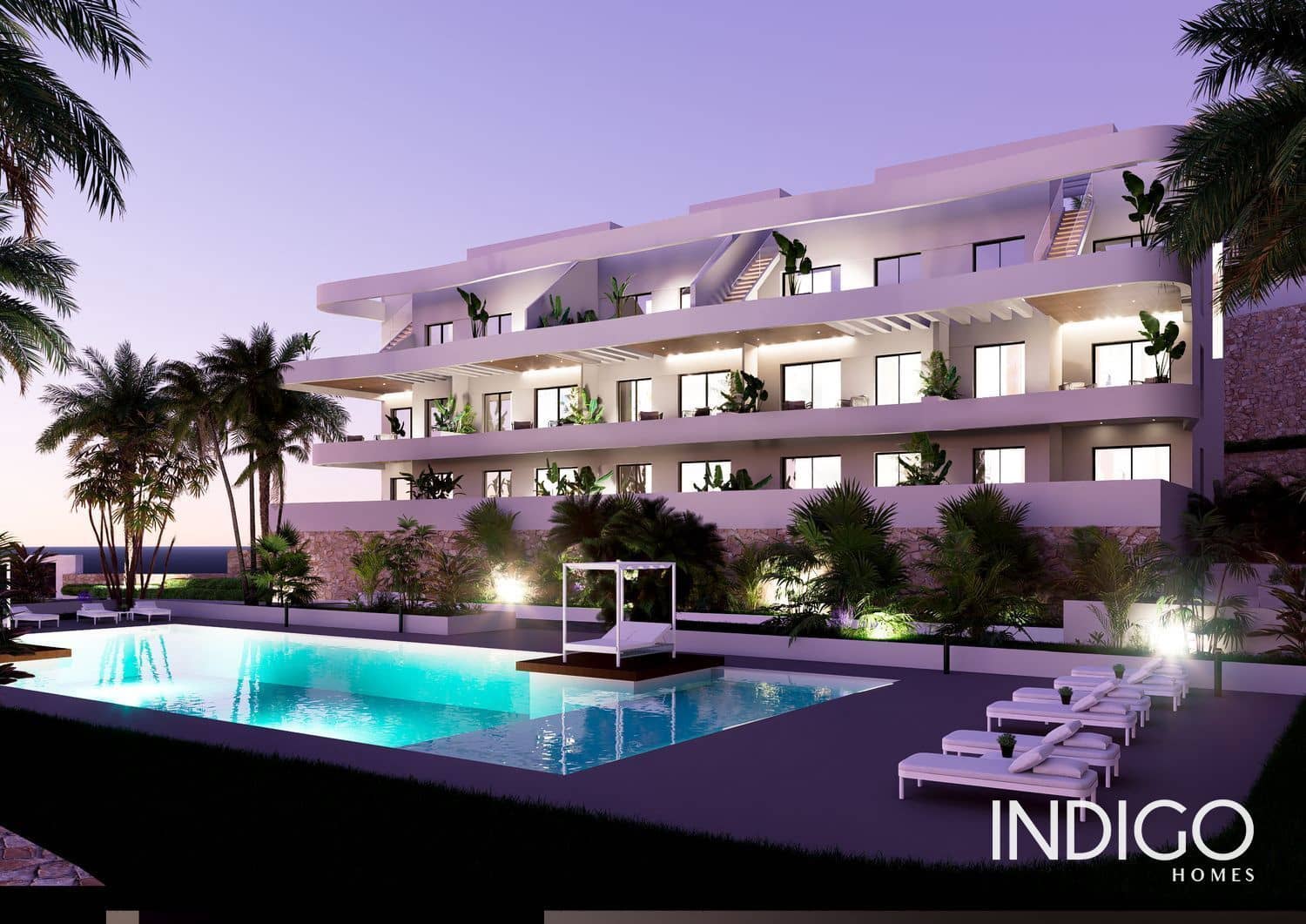 2 soverom Penthouse til salgs i Finestrat med svømmebasseng garasje - € 369 000 (Ref: 8938202)