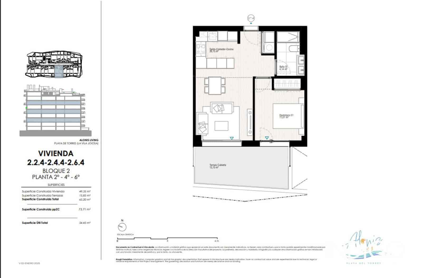 1 soveværelse Lejlighed til salg i La Villajoyosa / Vila Joiosa med swimmingpool garage - € 325.000 (Ref: 8974017)
