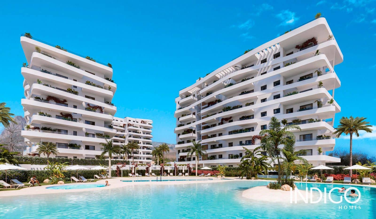 1 soveværelse Lejlighed til salg i La Villajoyosa / Vila Joiosa med swimmingpool garage - € 325.000 (Ref: 8974017)