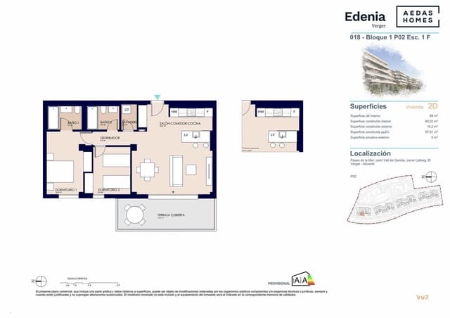 2 chambre Appartement à vendre à Dénia avec piscine garage - 335 000 € (Ref: 9073141)
