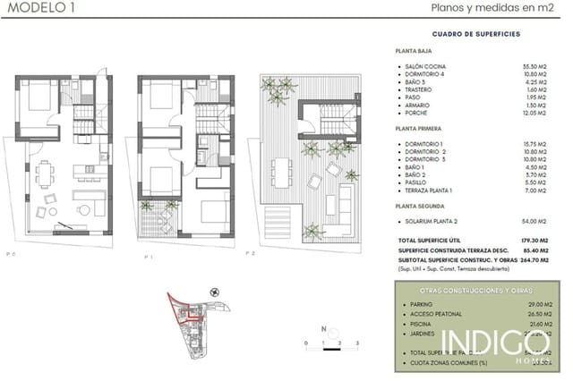 4 makuuhuone Huvila myytävänä paikassa La Villajoyosa / Vila Joiosa mukana uima-altaan 
autotalli - 675 000 € (Ref: 9211424)