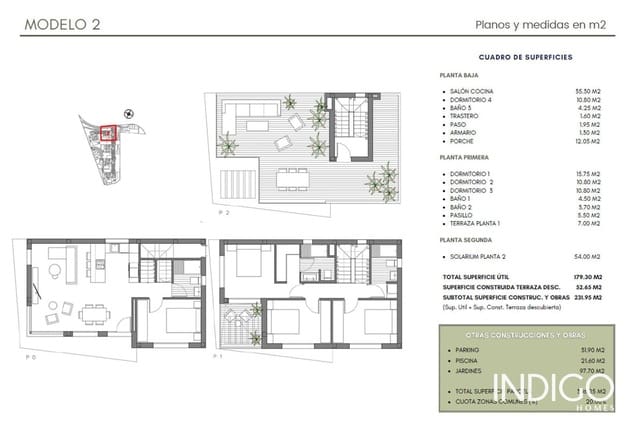4 makuuhuone Huvila myytävänä paikassa La Villajoyosa / Vila Joiosa mukana uima-altaan 
autotalli - 675 000 € (Ref: 9211424)