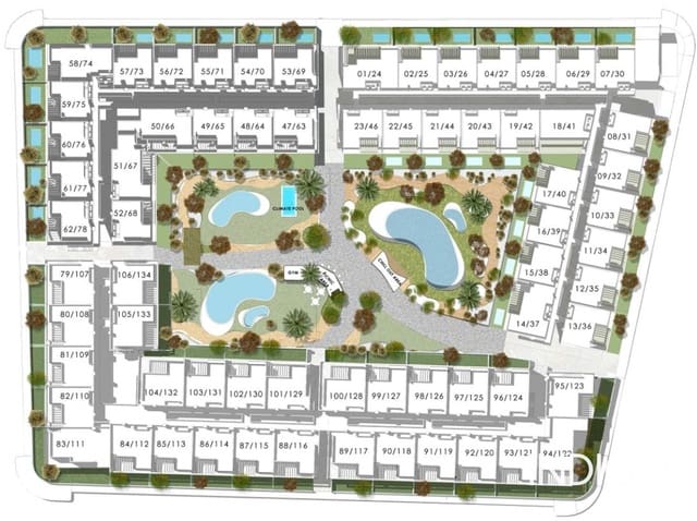 2 sypialnia Mieszkanie na sprzedaż w La Veleta, Torrevieja z basenem garażem - 360 000 € (Ref: 9244452)