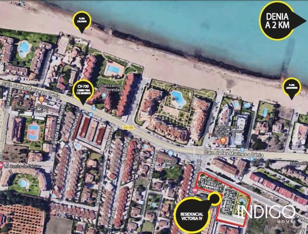 2 bedroom Flat for sale in Les Bassetes - El Marjal, Dénia with pool - € 399,000 (Ref: 9320044)