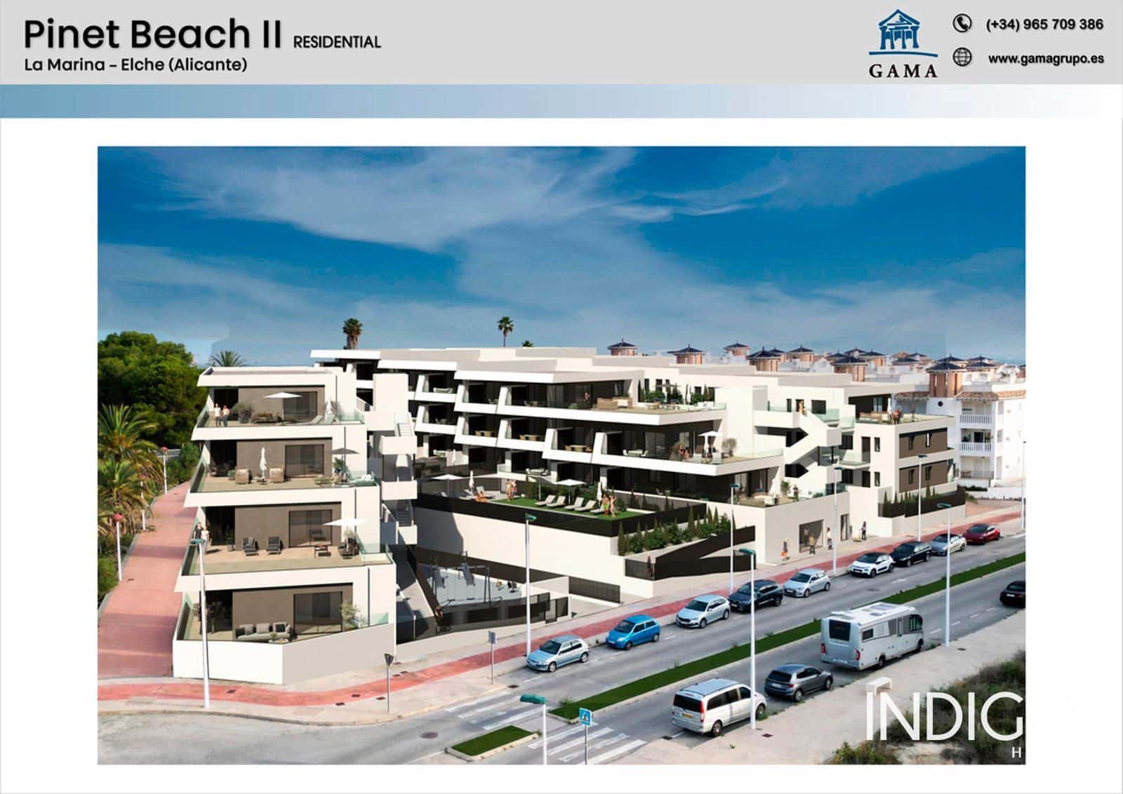 Piso de 2 habitaciones en Elche / Elx en venta con piscina garaje - 246.000 € (Ref: 9523762)