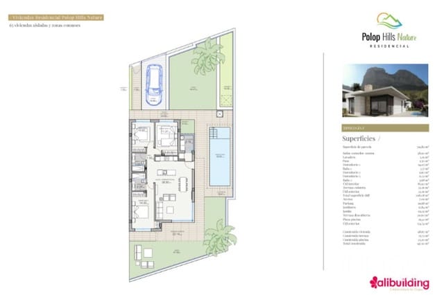 Chalet de 3 habitaciones en Polop en venta con piscina garaje - 503.000 € (Ref: 9540582)