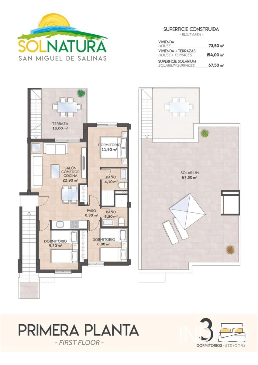 2 chambre Appartement à vendre à Torrevieja avec piscine garage - 243 800 € (Ref: 9580082)