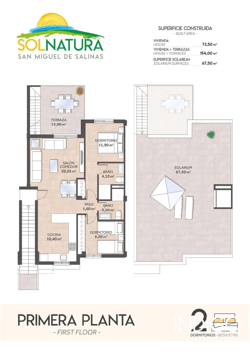 2 chambre Appartement à vendre à Torrevieja avec piscine garage - 243 800 € (Ref: 9580082)