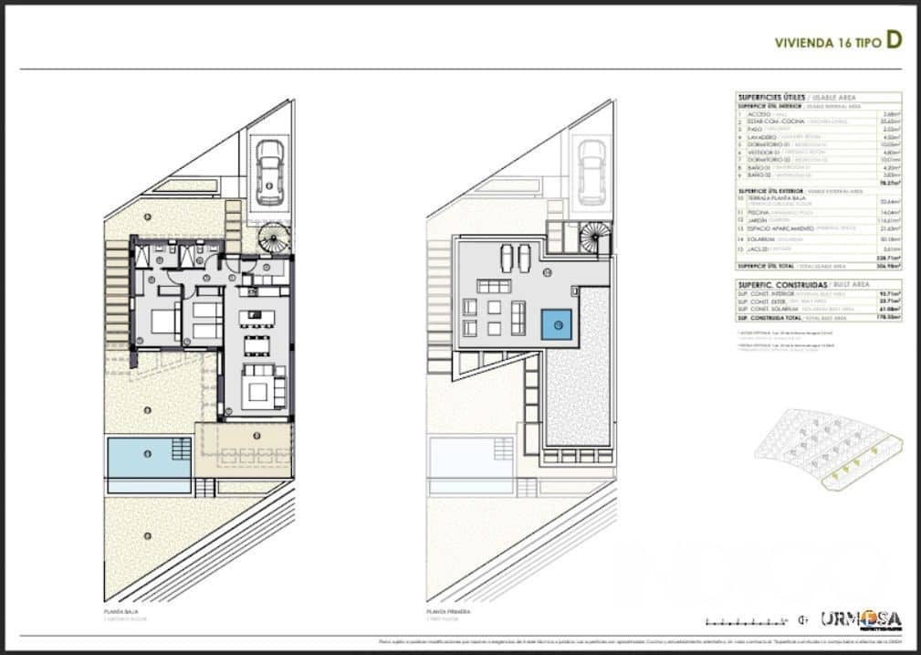 2 sypialnia Willa na sprzedaż w Polop z basenem garażem - 548 700 € (Ref: 9850503)