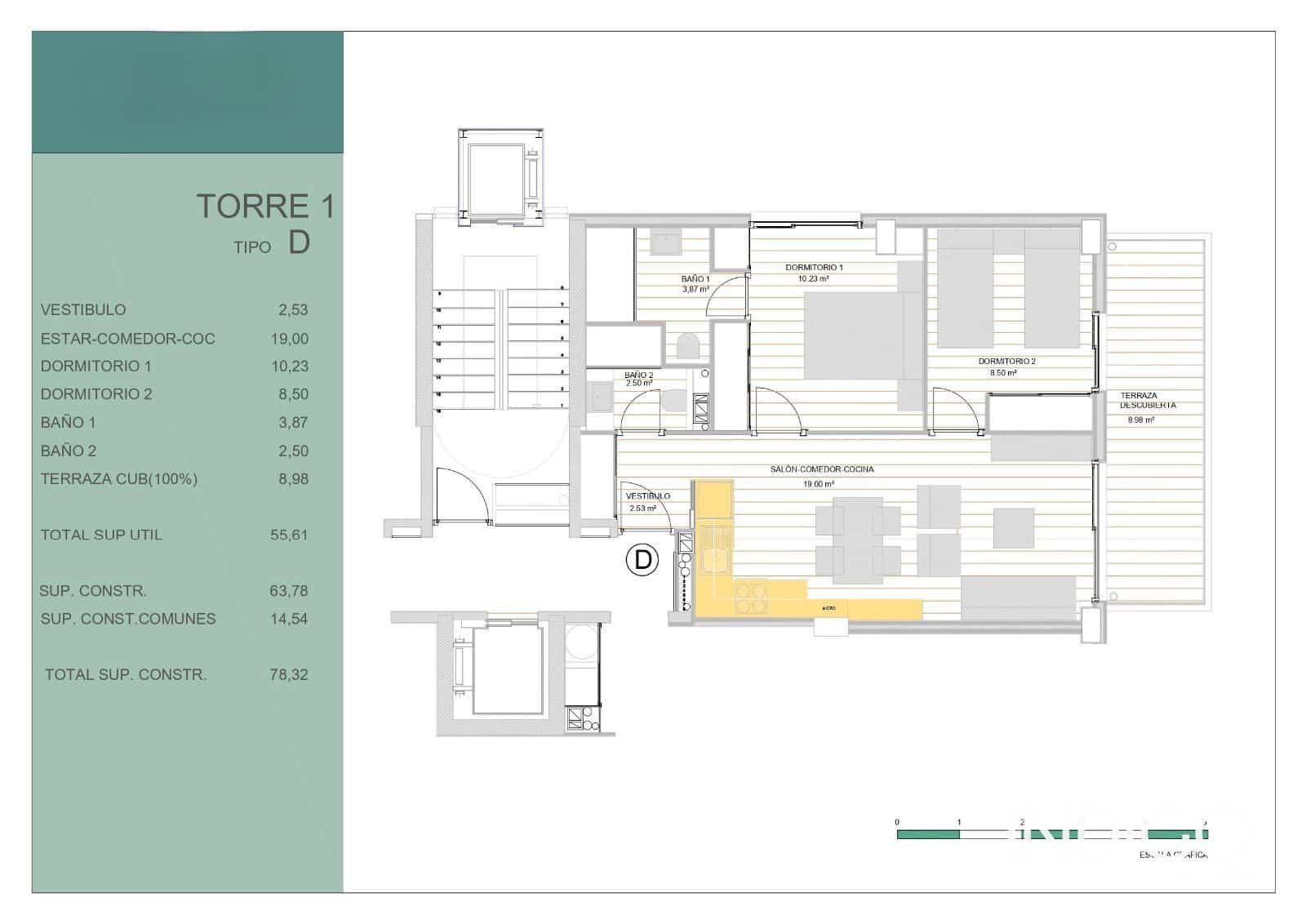 2 bedroom Flat for sale in Guardamar del Segura with pool garage - € 245,000 (Ref: 9859065)