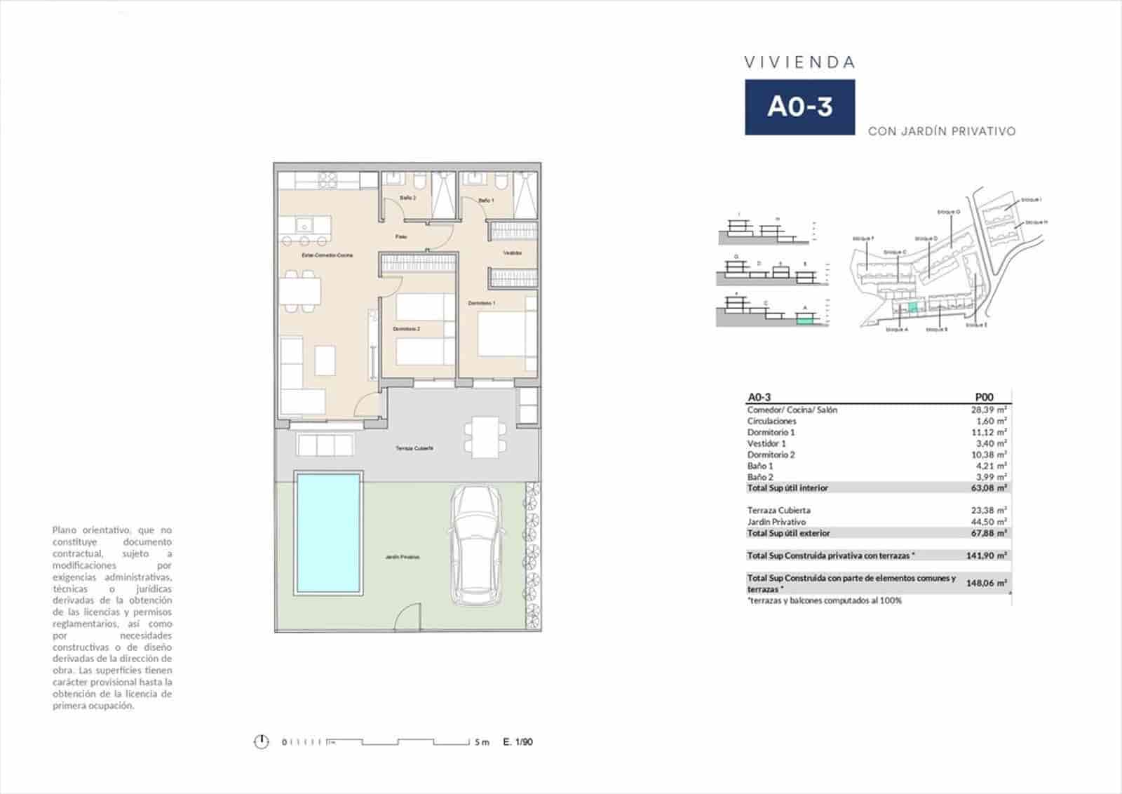 Piso de 2 habitaciones en Alfaz del Pi / L'Alfàs del Pi en venta con piscina garaje - 278.000 € (Ref: 9891485)