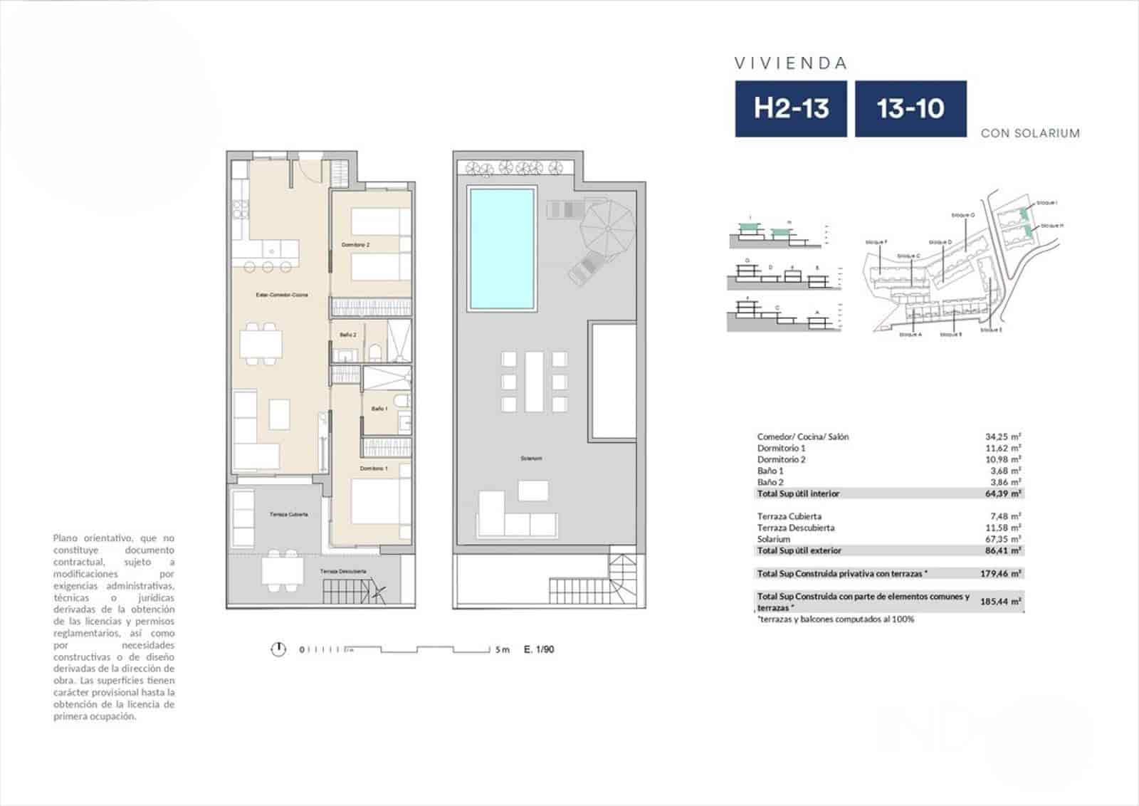 Piso de 2 habitaciones en Alfaz del Pi / L'Alfàs del Pi en venta con piscina garaje - 278.000 € (Ref: 9891485)