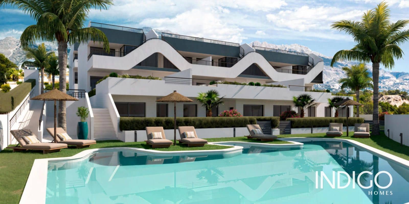 Piso de 2 habitaciones en Alfaz del Pi / L'Alfàs del Pi en venta con piscina garaje - 278.000 € (Ref: 9891485)